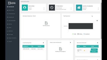 Dashboard | Attendance Keeper A Web-based Employee Management System.