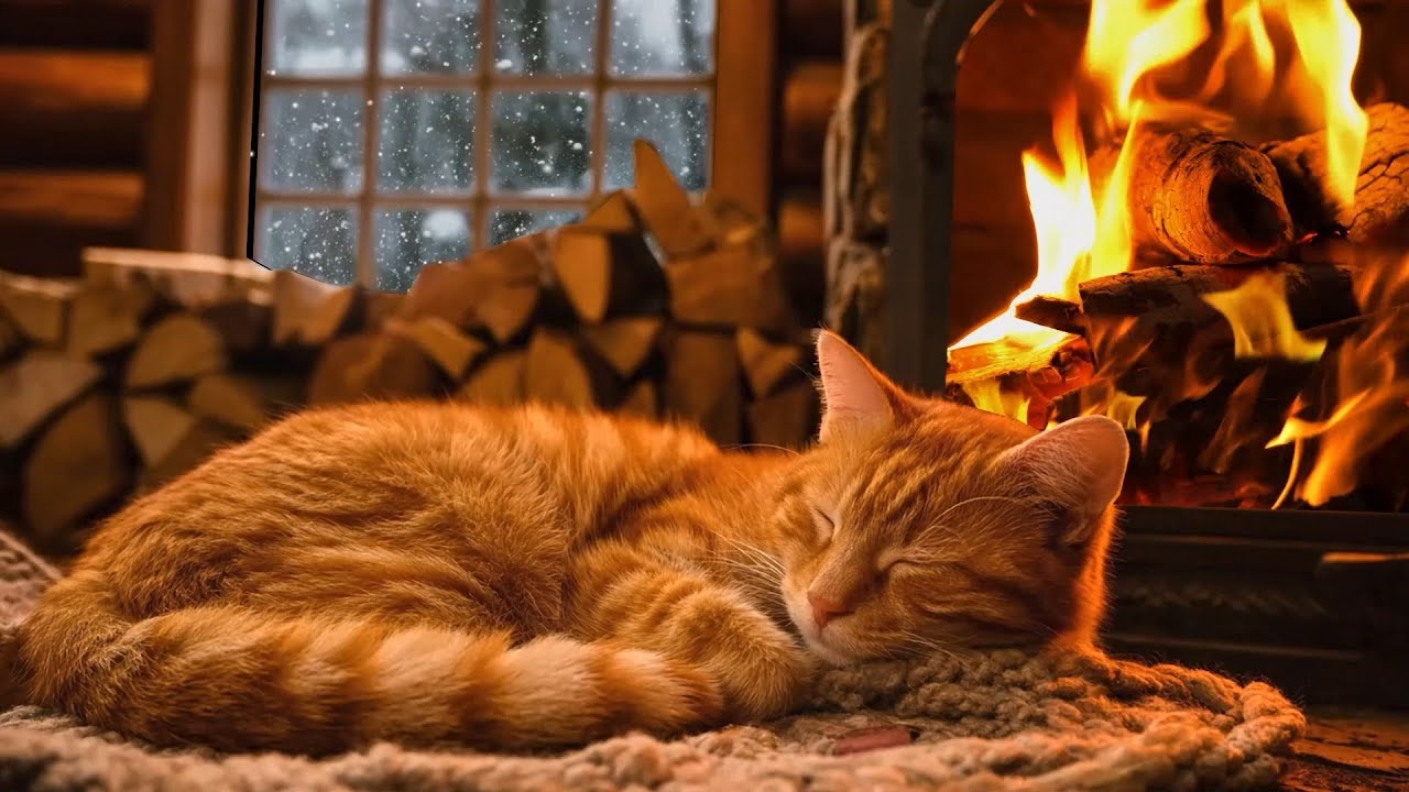 🔥 Relax by the Fireplace: Blazing Fire, Burning Wood, Deep Relaxation for Sleep (Fireplace 4K)