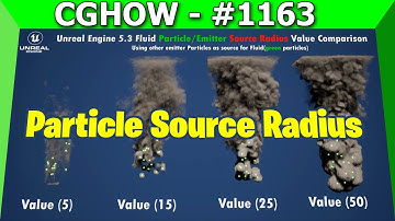 UE5.3 Niagara Fluids – What Happens When You Change Particle/Emitter Source Radius?