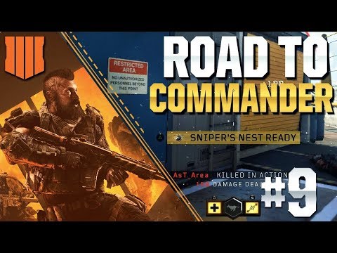 SNIPERS NEST STREAK IS EPIC! Road to Commander #9 (BO4)