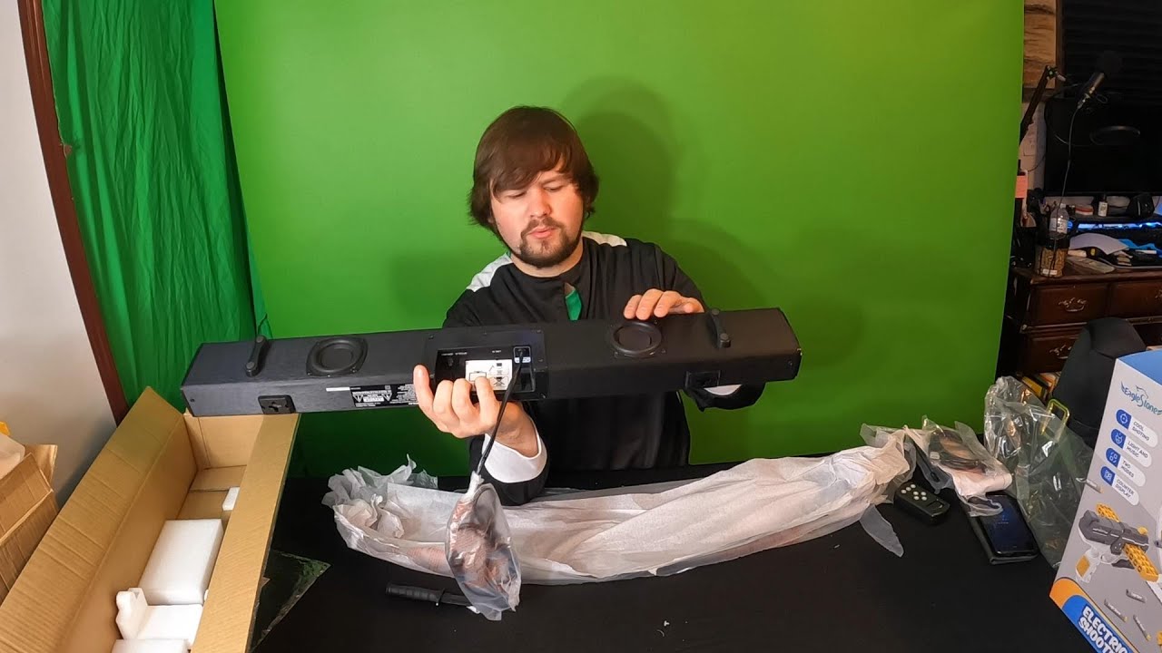 Soundbar for TV, KMOUK Sound Bar with Builtin Dual Subwoofers, Soundbar with 6 Speakers YouTube