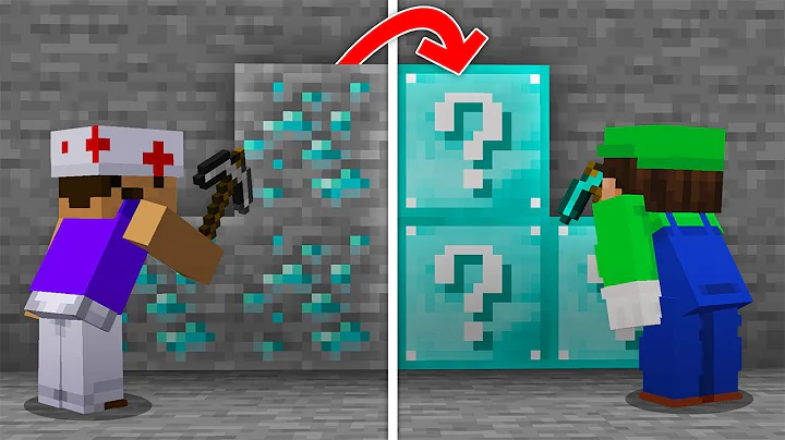 Minecraft, But ALL ORES are LUCKY BLOCKS!