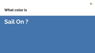 Sail On color #4575ad hex color - Blue color - Warm color 4575ad