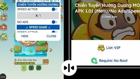 Hack Chiến Tuyến Hướng Dương MOD APK 1.01 Menu No Ads Speed Android vip