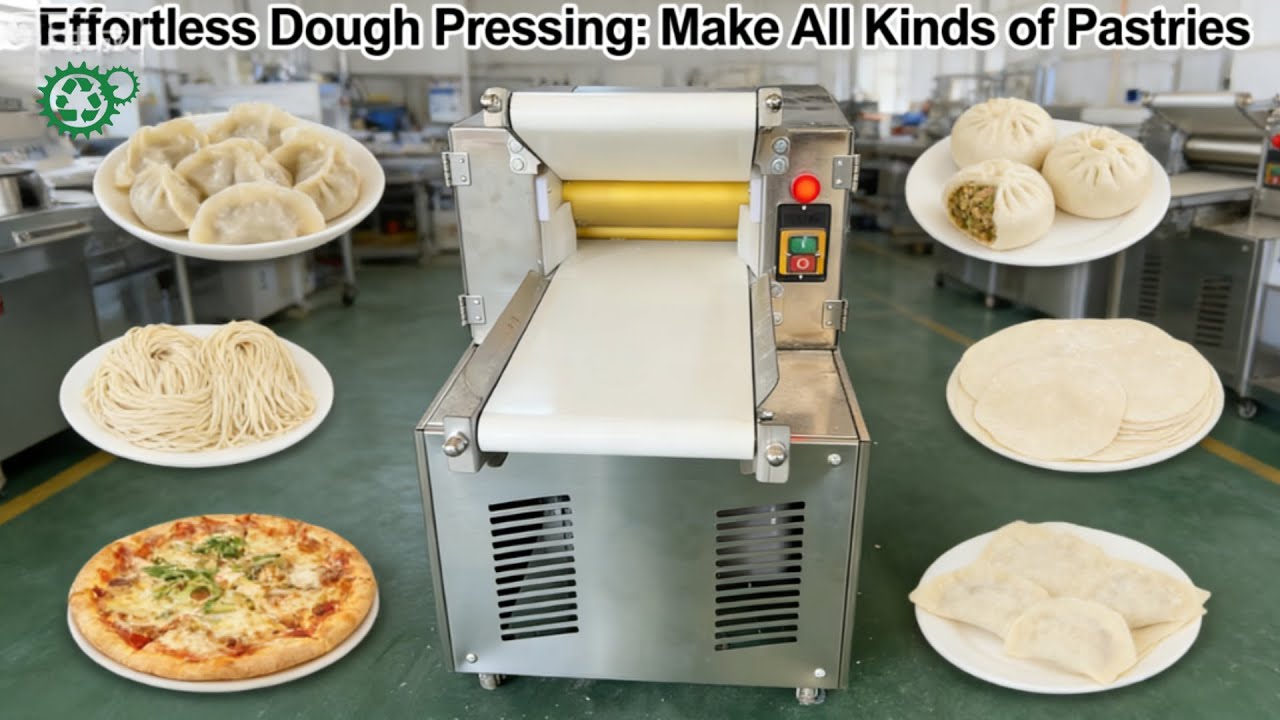 Automatic Dough Roller Sheeter Machine | Dough Press Machine for Dumpling | Bread Dough Press Roller