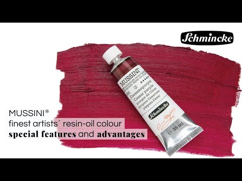 SCHMINCKE: MUSSINI finest artists' resin oil colours - special features and advantages