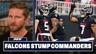 What The Falcons Did Differently To Beat The Commanders | PFF Grade Release Show