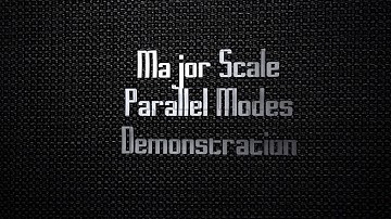 Major Scale Modes - Parallel Mode Sound  Demonstration