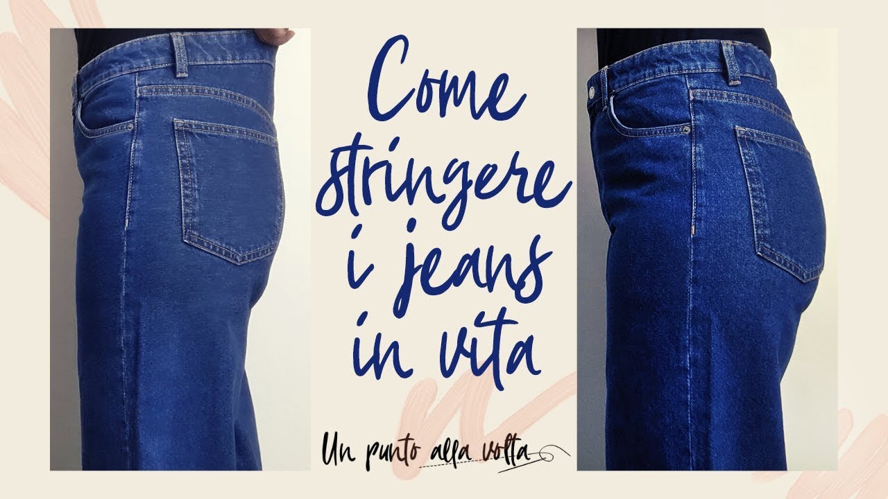 Come Fare L Orlo Dei Jeans Accorciare I Pantaloni Cucito Per Principianti Un Punto Alla Volta Youtube