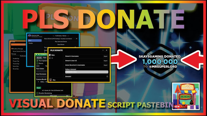 ❤ Pls Donate Script BEST Autofarm GUI With Mobile Support!(2023 Pastebin) 