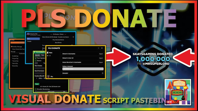 PLS DONATE Script 2023: Auto Thanks, Auto Beg & More