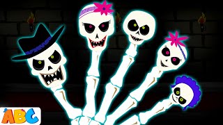 spooky skeleton finger family more skeletons dance songs for kids only on allbabieschannel