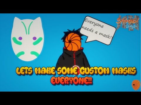 Shinobi Origin How To Make Your Own Custom Masks Tutorial 015 Youtube - anbu mask roblox id