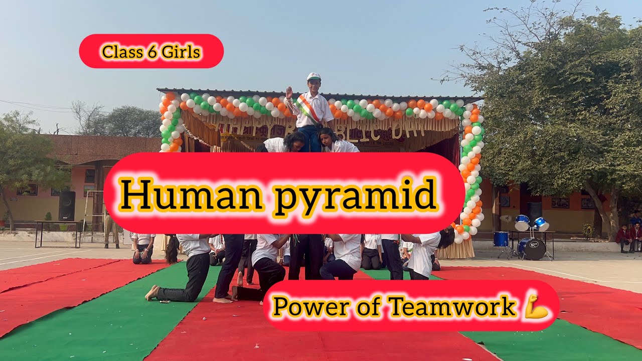 नन्हीं उम्र, बड़ा हौसला | Human Pyramid by Class 6 Girls | Power of Teamwork