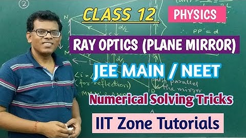 Ray Optics Reflection at Plane Mirror | Class 12 | JEE MAIN & NEET Preparation, Numerical Solving