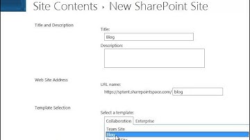 How to Create a New SharePoint 2013 Blog Site - SharePoint 2013 Tutorials