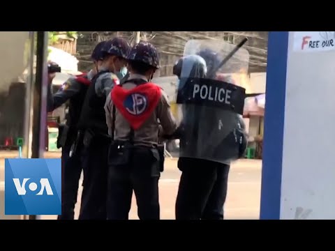 Journalist Arrested During Myanmar Protest