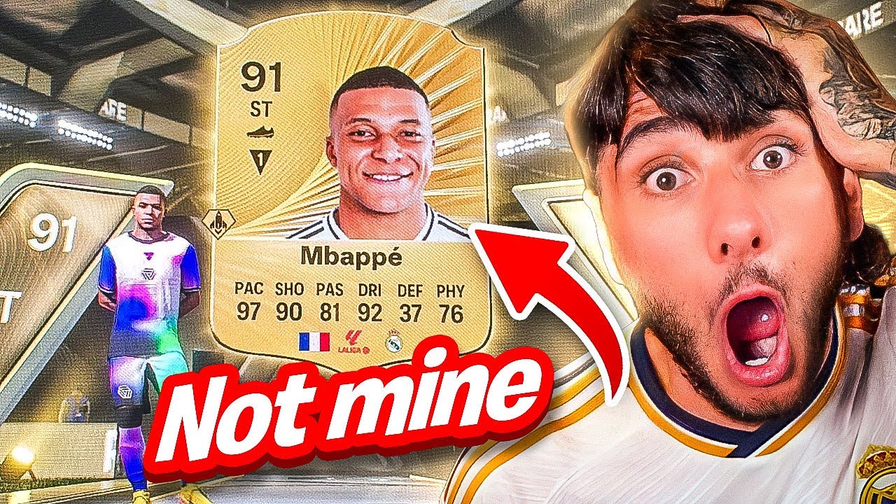 Я загрузил 91 Мбаппе на счет подписчика!