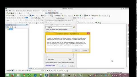 criando shapes de pontos atraves de tabela no Arcgis 10 1