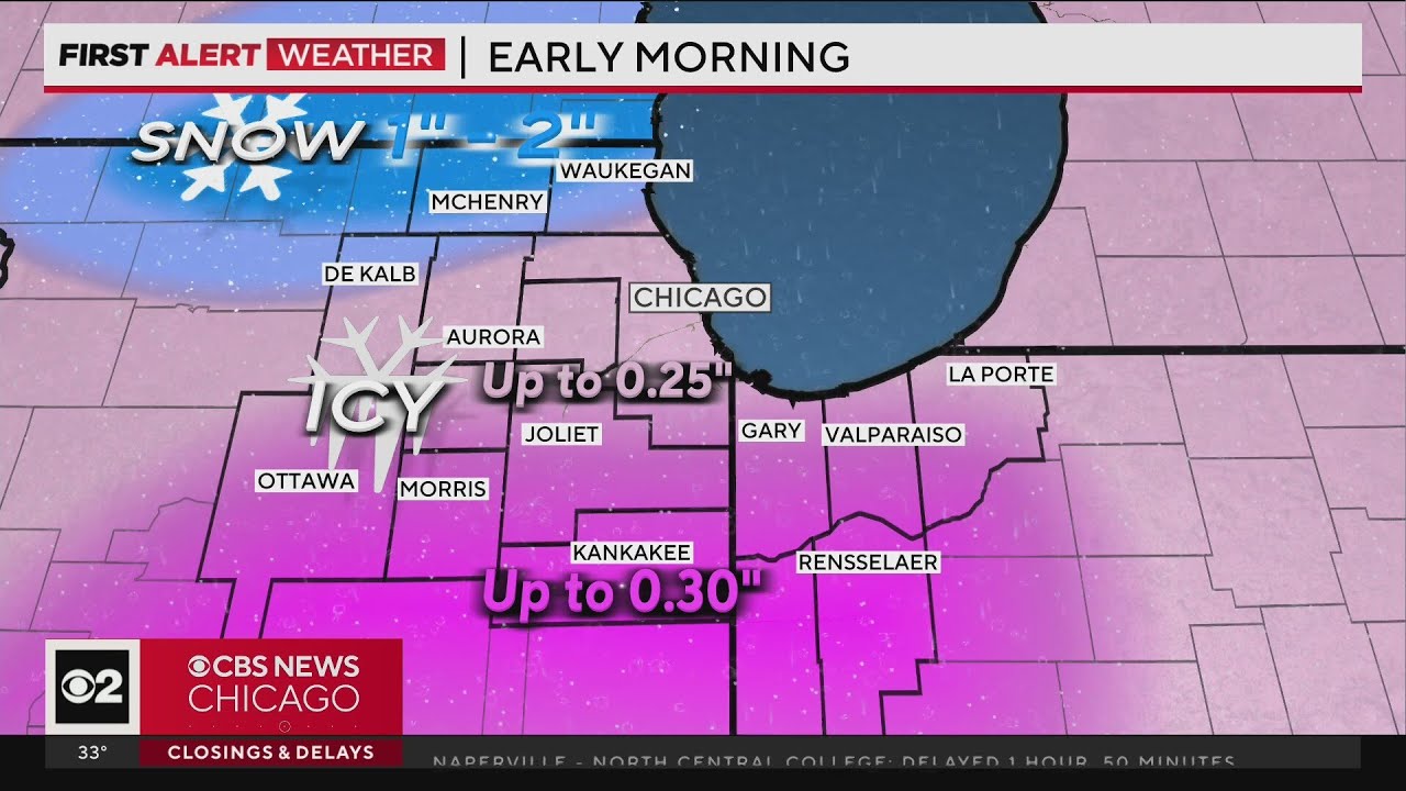 Winter Weather Advisory in effect for Chicago area with freezing rain ...