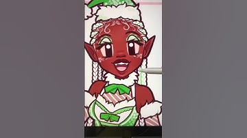 Procreate Braid & Curl Outline Brush for Holiday Character Design