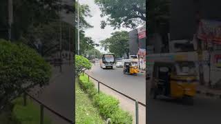 Ksrtc longest bus service! Trivandrum__Bangalorescania departing from TVM bus stand #shorts #scania