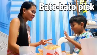 Katuwaan lang namen || Bato bato pick eating edition Jobee Mom and Son Bonding