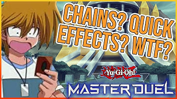 HOW DO I READ THIS?? CHAINS? QUICK EFFECTS? YGO101 FOR BEGINNERS 【Yu-Gi-Oh! Master Duel】