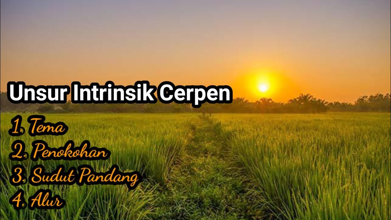Unsur Intrinsik Cerpen (Tema, Penokohan, Sudut Pandang
