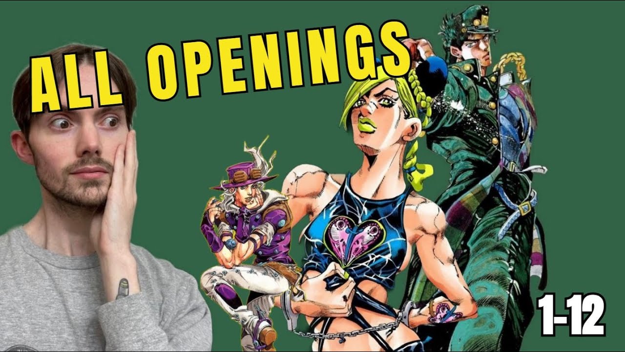 NON JOJO'S FAN Reacts To ALL Openings! (Jojo's Bizarre Adventure Openings 1-12)