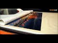 Sublimating large format ChromaLuxe HD metal photo panels