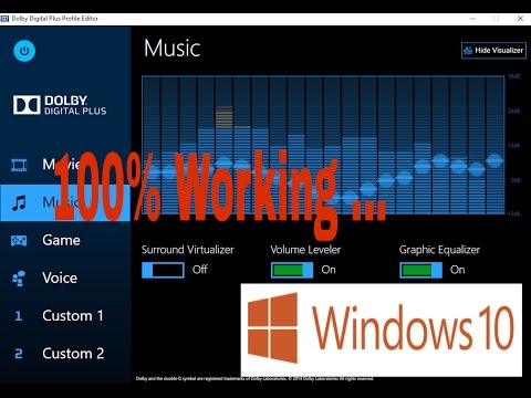 dolby advanced audio v2 gui location