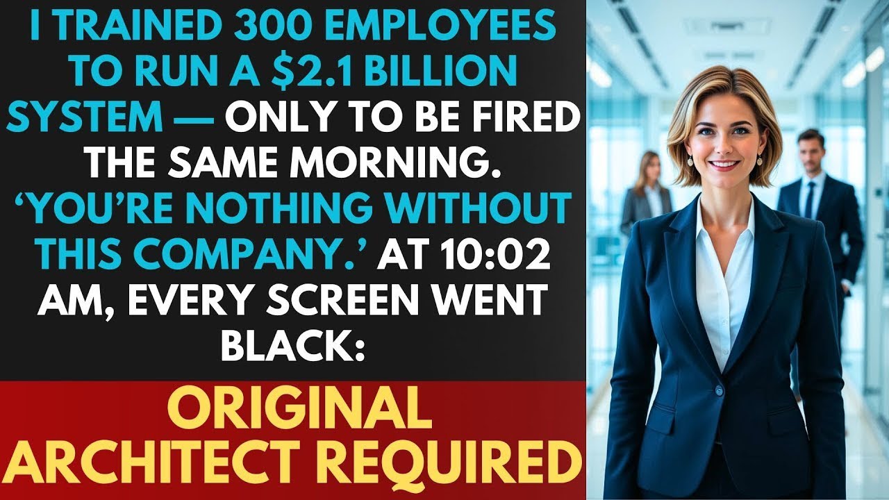 Disaster: CEO Fired Me After Training 300 Staff—I Destroyed the $2.1B System That Made Him Fall