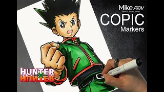 【HUNTER×HUNTER】ゴン ハンター×ハンター Gon Freecs 獵人 小傑·富力士 描いてみた ワンピース | Drawing COPIC Markers Anime SKETCH