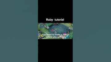 Ruby tutorial #mobilelegends #shorts #tutorial