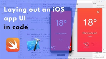 Laying out an iOS app UI in code (Weather App #2)