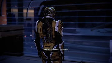 Mass Effect 2: Renegade Shep Pushes Eclipse Merc Out a Window