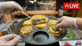 🔴LIVE -Egg Burger |  POV The Most Satisfying Flip in a Circular Pan LIVE POV 🔄🍳🤤4/26(2)