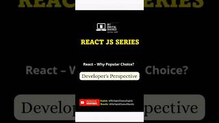 Why React so popular? Developer's perspective #reactjs #shortvideo