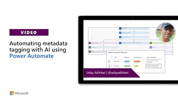 Automating metadata tagging with AI using Power Automate