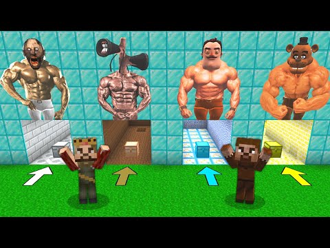 IF YOU CHOOSE THE WRONG MUSCLE CAVE, YOU WILL DIE! ? - Minecraft