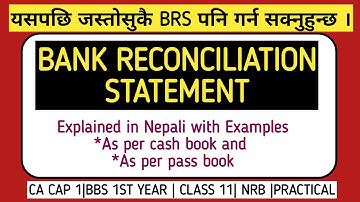 Bank Reconciliation Statement | Class 11 Accounts | Full Concept + Practical | Conceptual Nepal