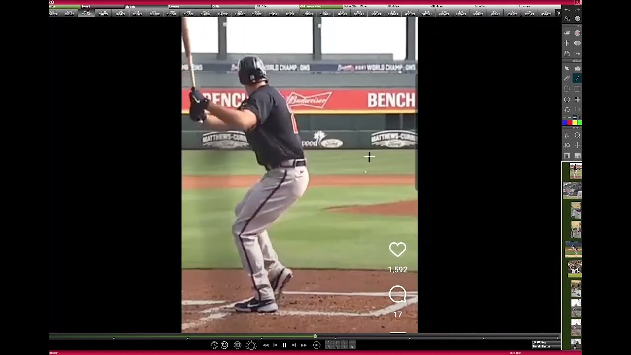 Breakdown of Matt Olson's swing, 04/21/2021