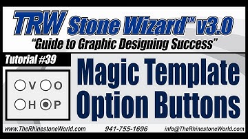 TRW Stone Wizard 3 Tutorial Video 39 Magic Template Option Buttons