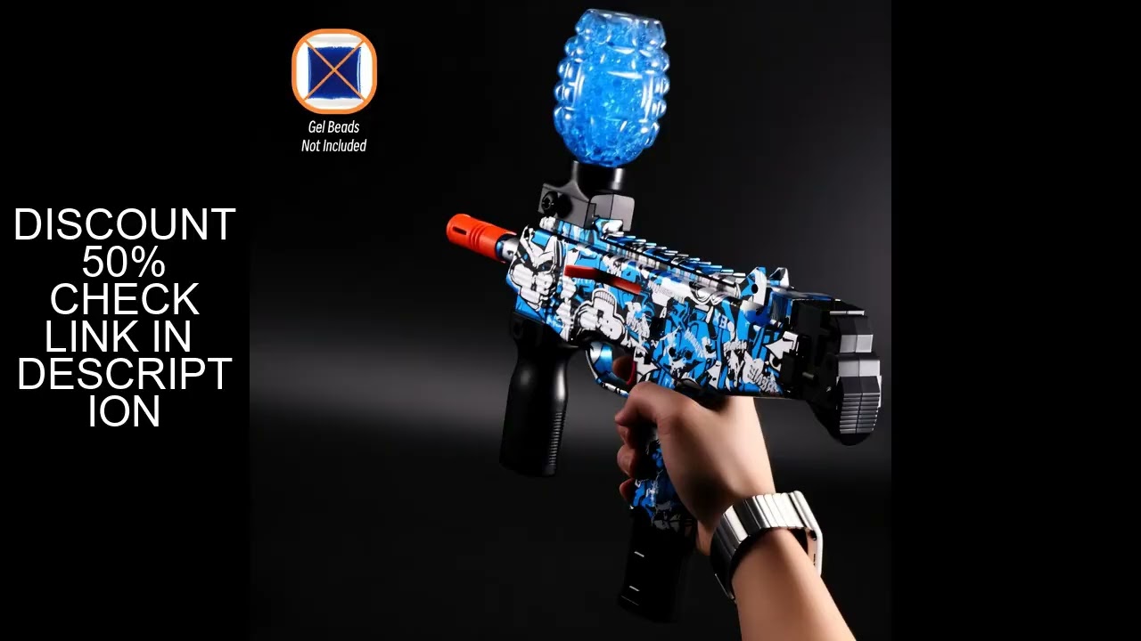 UZI Gel Ball Blaster Set - Rechargeable Outdoor Combat Toy for Teens 14+, Perfect Gift for Boys & Gi