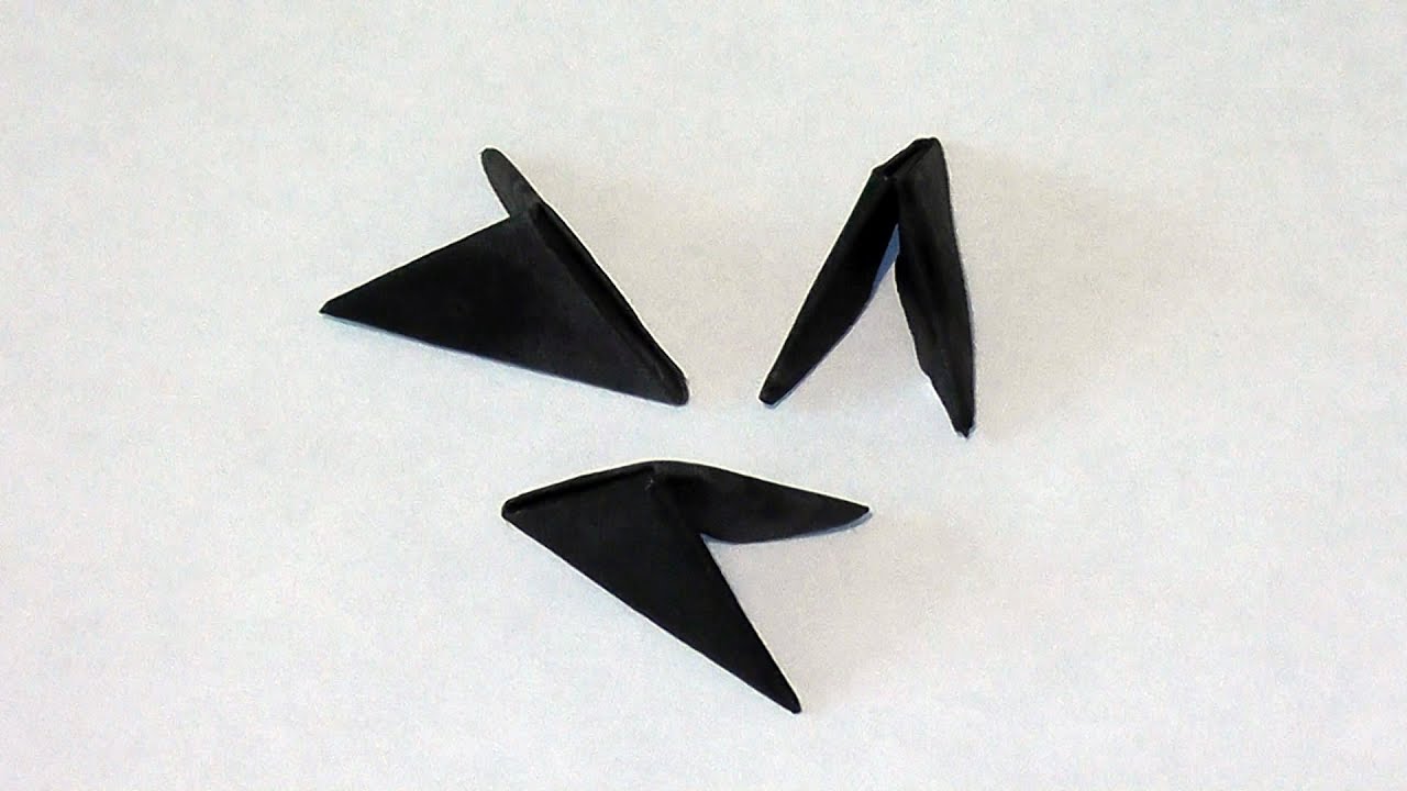 3D origami Paint paper for origami pieces (black paper) YouTube