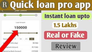 Quick Loan pro app live apply/Quick Loan Pro app real or fake screenshot 5