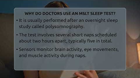 Why Do Doctors Use An MSLT Sleep Test? - Sleep Apnea Support Network