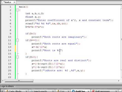 for equation c program solution quadratic of find roots of equation Program in quadratic to C language for equation c program solution quadratic of find roots of equation Program in quadratic to C language