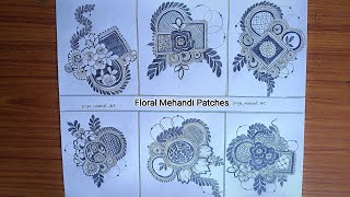 How To Make Floral Mehandi Patches| Easy Way To Make Floral Mehandi Designs| Day -16 |